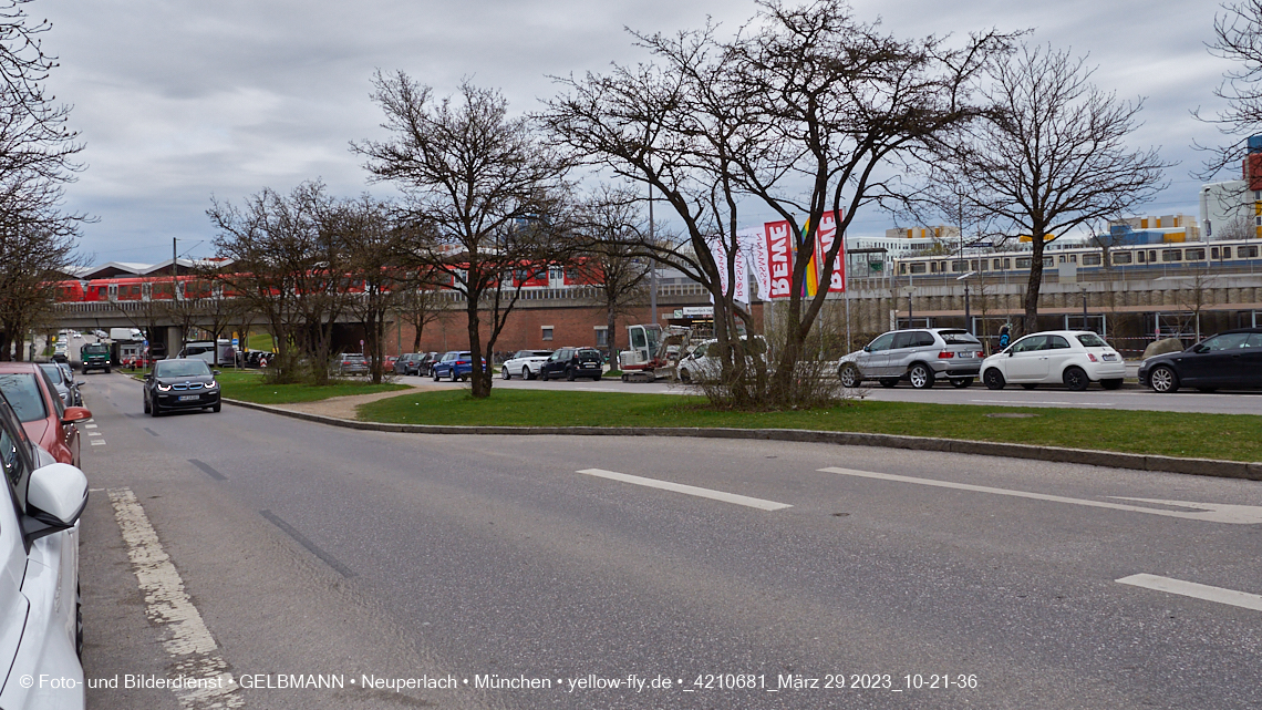 29.03.2023 - Baustelle REVO und Umgebung in Neuperlach